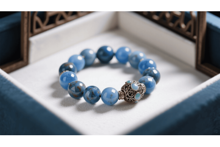Water Gathers Wealth: The Five Elements Wealth Flow Code in Obsidian & Aquamarine Bracelets